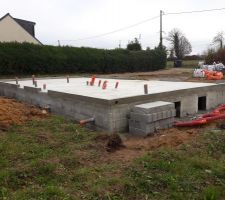 Séchage de la dalle