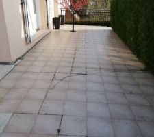 Terrasse qui a descendu