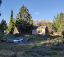 Existant : le pourquoi on a voulu ce terrain... La tranquillité , la vue sur les montagnes.