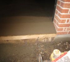 Niveau du seuil par rapport aux briques 1