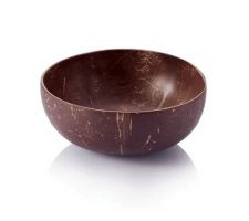 Bol en noix de coco en bois