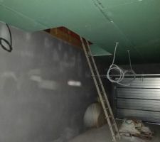 Plafond des combles du garage