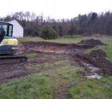 Commencement terrassement