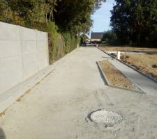 Chemin d'accès du lotissement