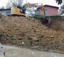 Jeudi 12 octobre 2017.....premier jour du terrassement.