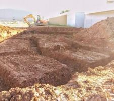 Fin des fondations par le Terrassier le 07 janvier &agrave; 11 heures