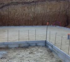 Pr&eacute;paration de la dalle.