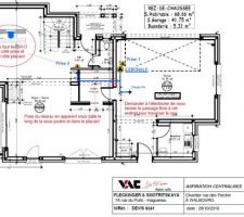 Plan de l'aspiration centralisée