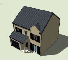 Visuel maison géolocalisée (sketchup ; version 1)