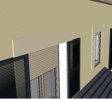 Zoom modénatures (sketchup ; maison version 1)
