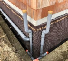 Drainage Batifibre SN4 (au fond en noir) + delta ms