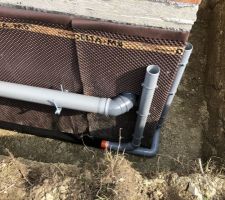 Drainage Batifibre SN4 (au fond en noir) + delta ms
