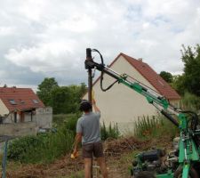 Mise en route des fondations technopieux