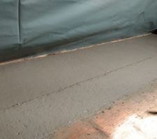 Création des seuils plats pour mes baies de 3m