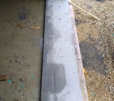 Création des seuils plats pour mes baies de 3m