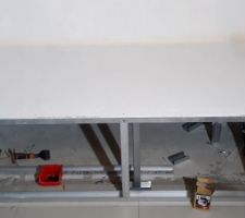 Coffrage de la baignoire en cours