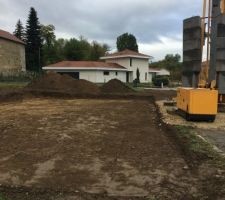 30/10/18 : Début du terrassement
