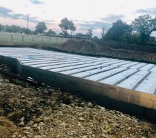 Pose de l'isolant pour le vide sanitaire