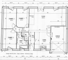 Plan d'origine avec cellule garage inversée