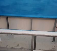 Coffrage baignoire en cours - imperméabilisant