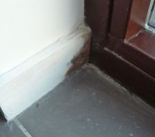 APRÈS 6 ans les plinthes autour des baies vitrées prennent toujours l'humidité et pourrissent les unes apres les autres ... ça commence à gagner le mur au dessus pour certaines d'entre elles