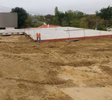 Remblai autour du sous sol + plots terrasse
