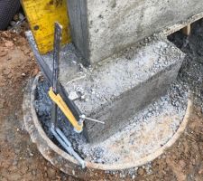 Puits béton coulés