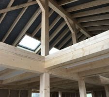 Pose du plancher et velux