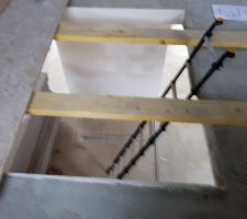 Vue de la trémie de l'escalier