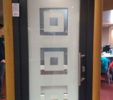 Couleur extérieure anthracite porte d'entrée