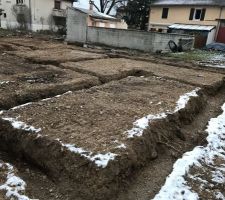 Début du terrassement