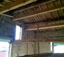 Poutres apparentes posées !