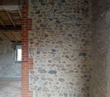 Joints terminés, avant sablage.