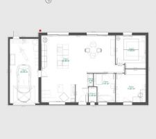 Plan définitif plain pied + garage accolé