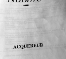 Signature chez le notaire