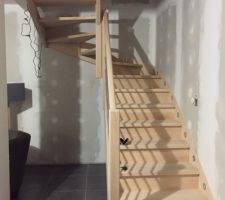 Enfin notre escalier !!! c'est ça quand on fait par nous même !