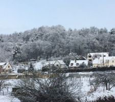 Notre village sous la neige