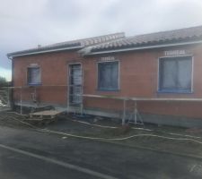 01.02.2019 les travaux façades on commencé....