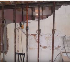 Voici un exemple de positionnement d'un ipn pour une ouverture d'un mur porteur