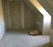 Enduit chambre etage