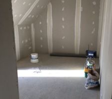 Enduit chambre etage