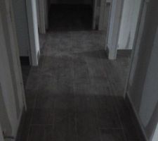 Carrelage/plinthe terminé.