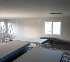 2 premiers murs découpés et collés. C'est pas si mal :)