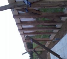Construction appentis bois