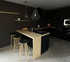 Idée déco salon / sam / cuisine
(Logiciel gratuit homebyme)