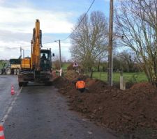 Travaux de raccordement à l'eau courante