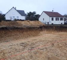 Les semelles seront creus&eacute;es ensuite