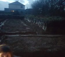 Terrassement maison fait avant Noël comme prévu !!!!