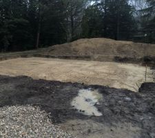 Plateforme maison faite par le terrassier il a fait du bon boulot