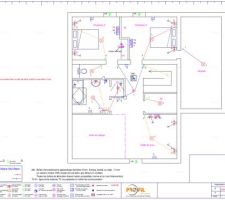 Plan électrique de l'étage